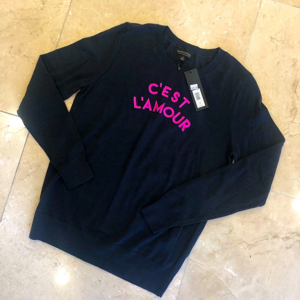 Banana Republic C’est L’amour sweater